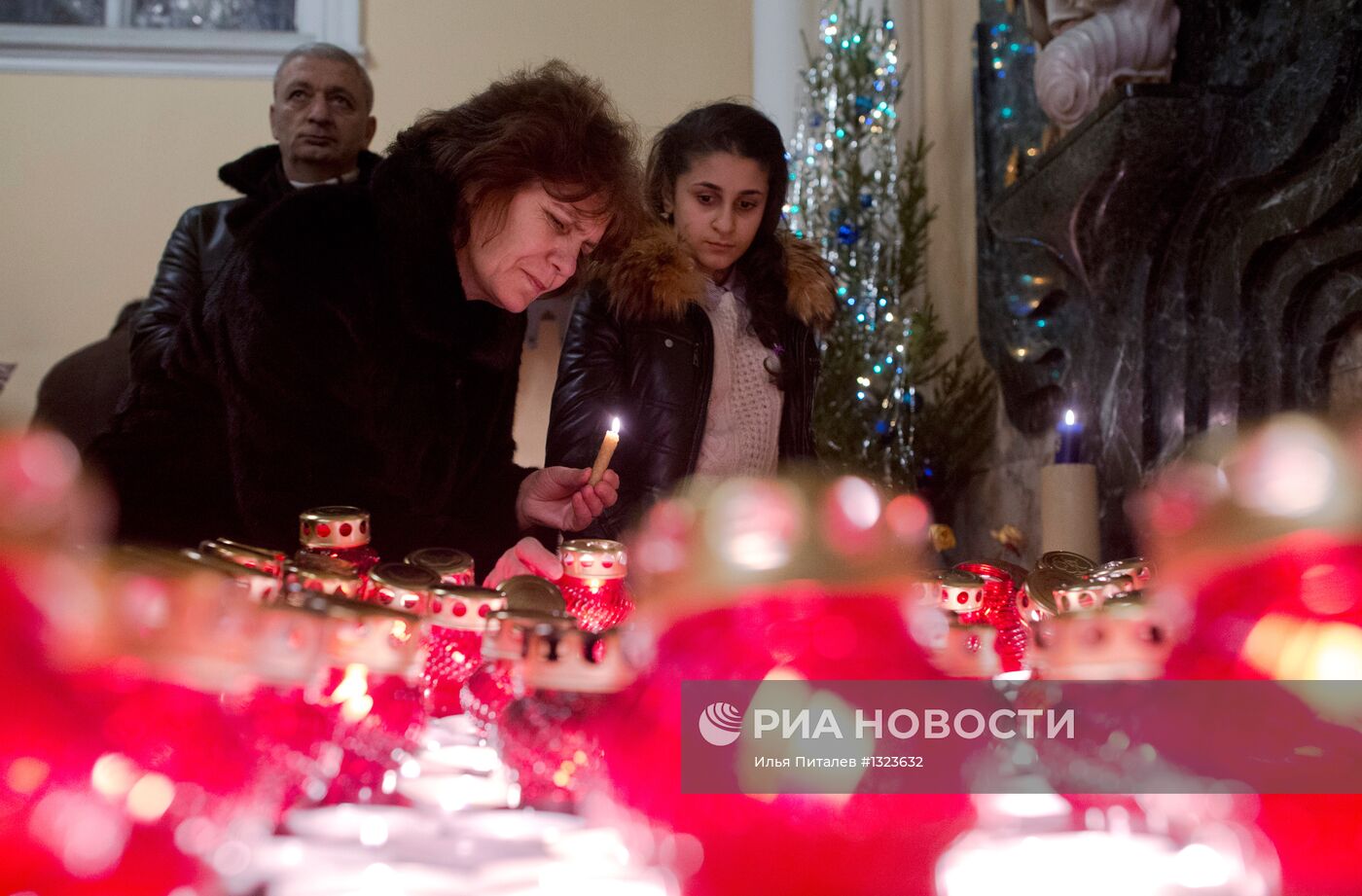 Празднование католического Рождества в Москве