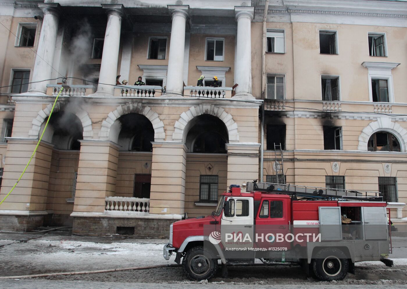 Пожар в общежитии в Санкт-Петербурге | РИА Новости Медиабанк