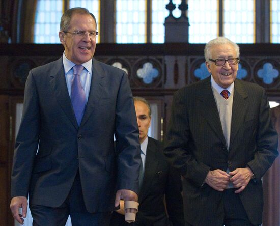 Встреча С.Лаврова с Л.Брахими