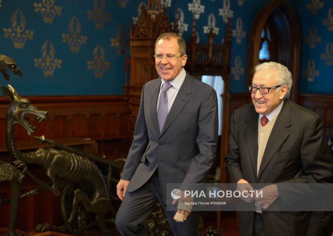 Встреча С.Лаврова с Л.Брахими