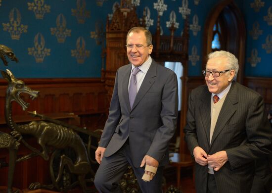 Встреча С.Лаврова с Л.Брахими