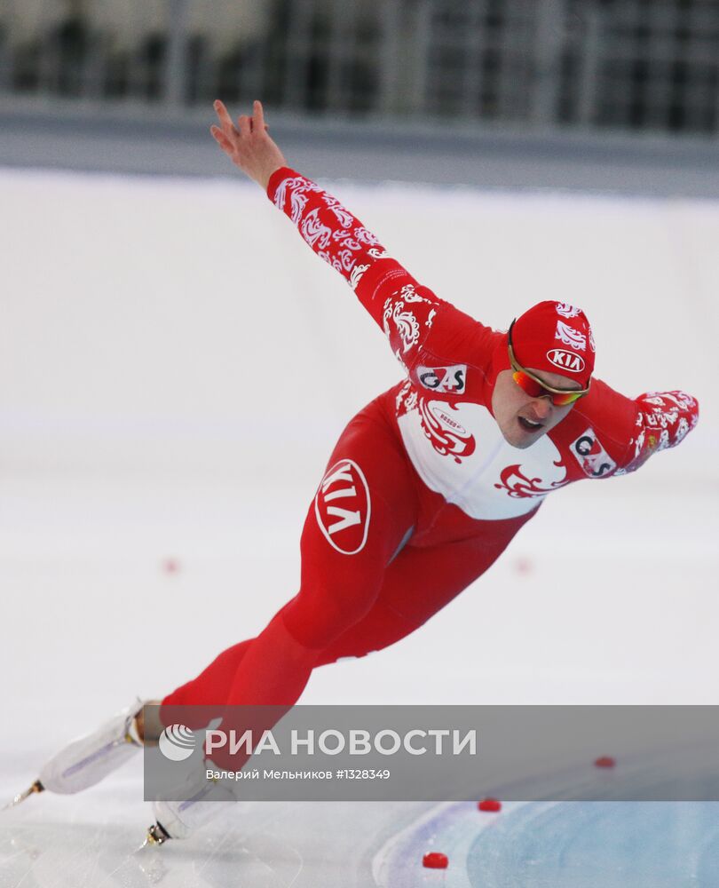 Конькобежный спорт. Чемпионат России. Третий день