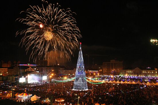 Встреча Нового года в Грозном