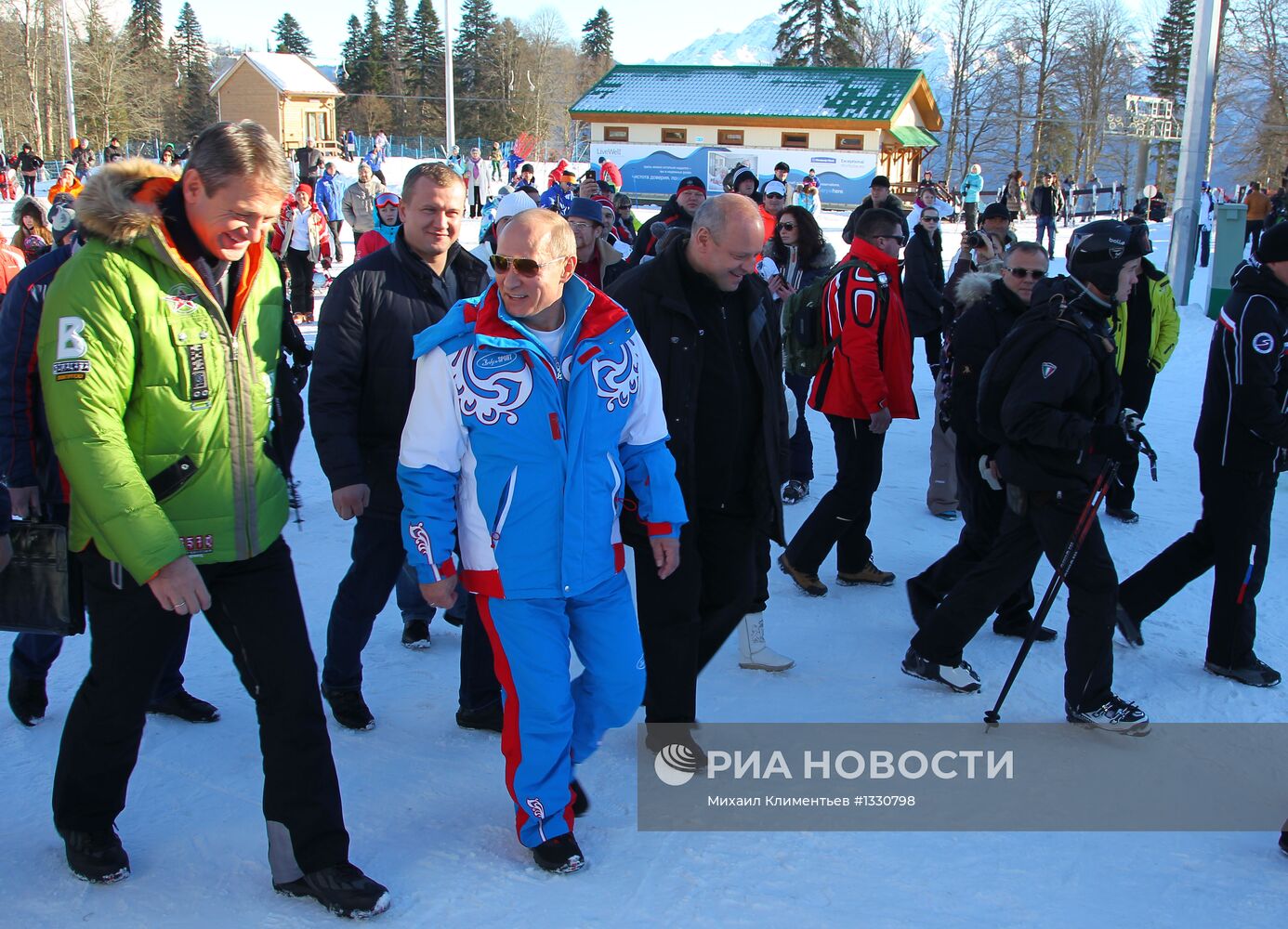 В.Путин посетил горнолыжный курорт "Красная Поляна" в Сочи