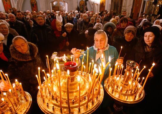 Празднование Рождества Христова в Минске