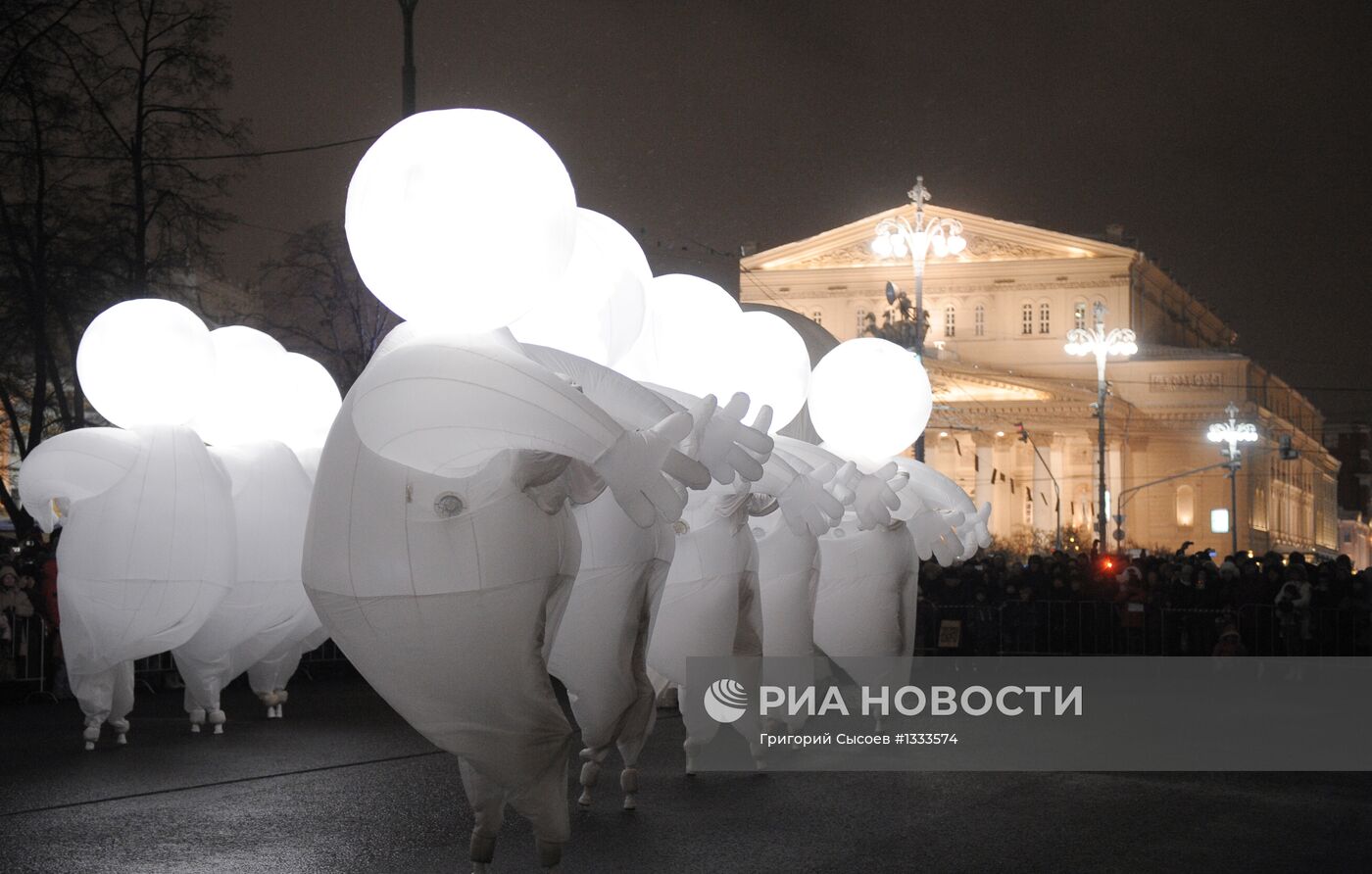 Гала-концерт уличного театра Quidams в Москве