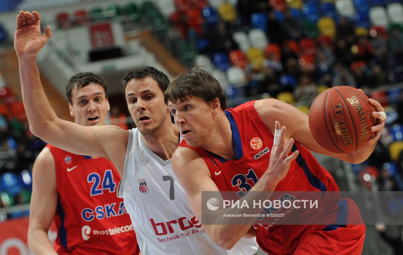 Баскетбол. Евролига. Матч ЦСКА - "Брозе Баскетс"