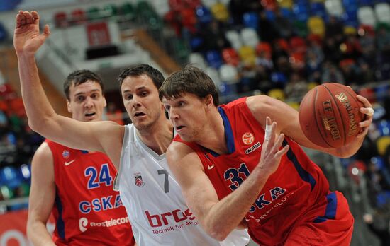 Баскетбол. Евролига. Матч ЦСКА - "Брозе Баскетс"