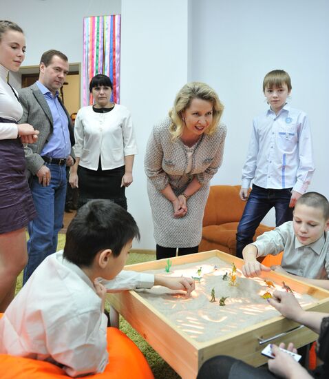 Д.Медведев посетил детский дом "Звездный" в городе Иваново
