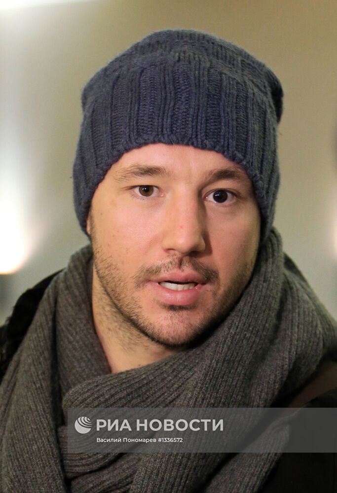 Прибытие хоккеистов и тренеров на "Матч звезд КХЛ 2013"