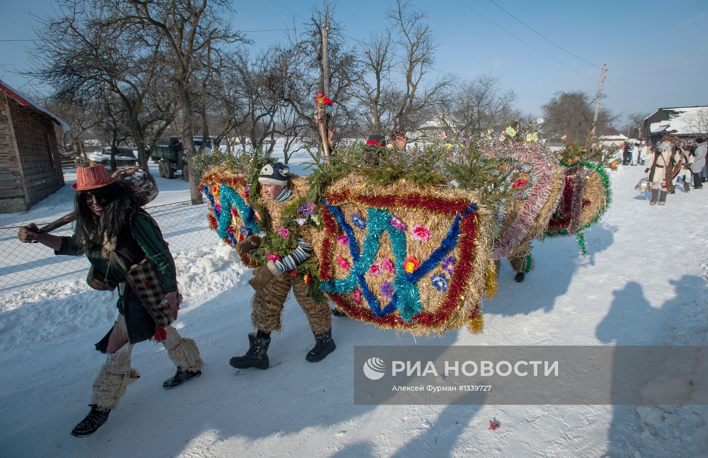 Празднование украинского народного праздника Маланки