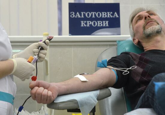 Работа Центра переливания крови
