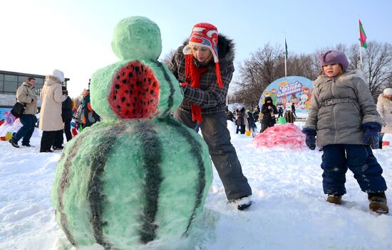 Art-битва снеговиков в Москве