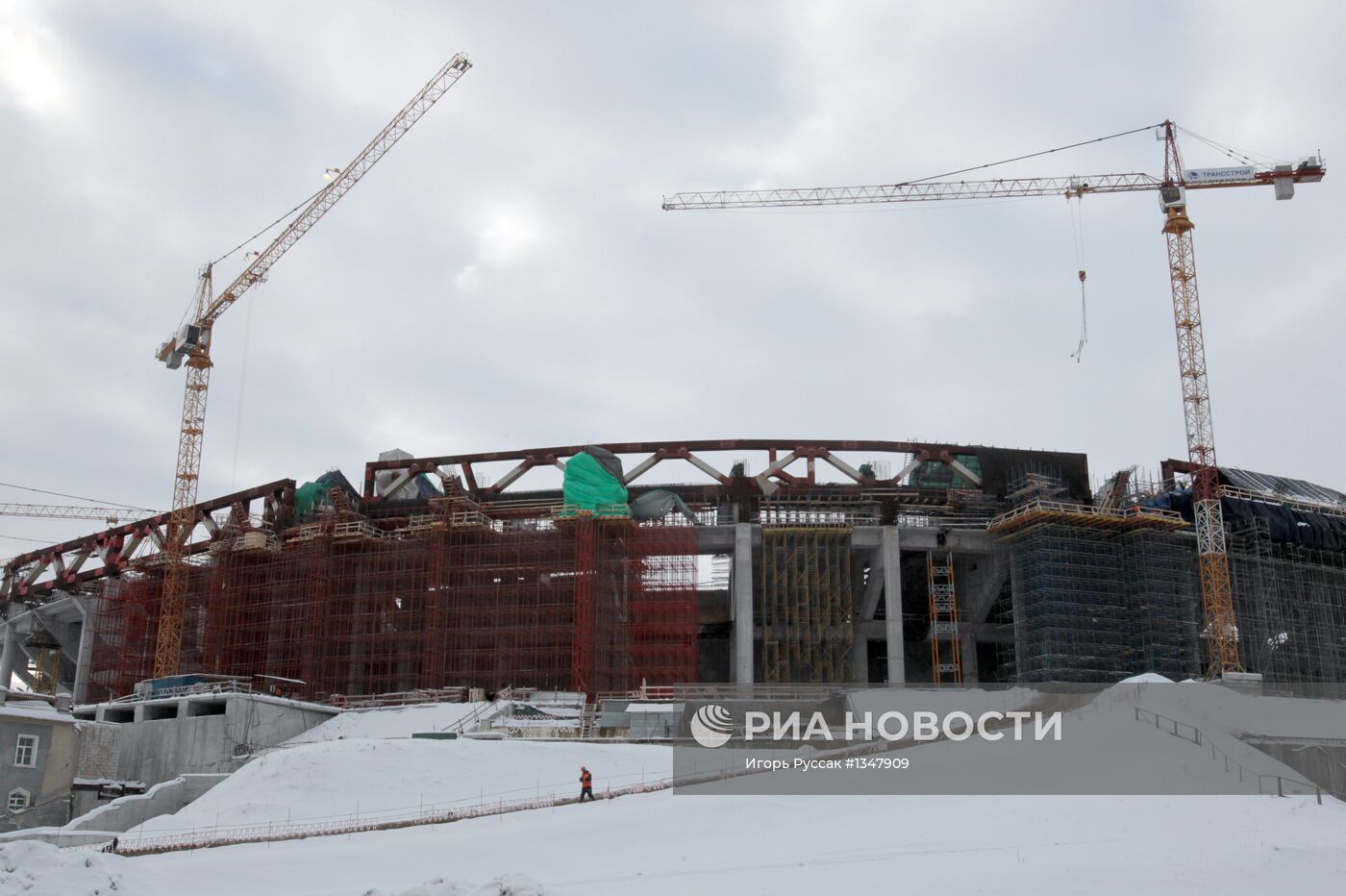 Строительство стадиона "Зенит-арена" в Санкт-Петербурге