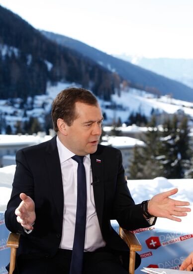 Интервью Д.Медведева телеканалу "Bloomderg TV"