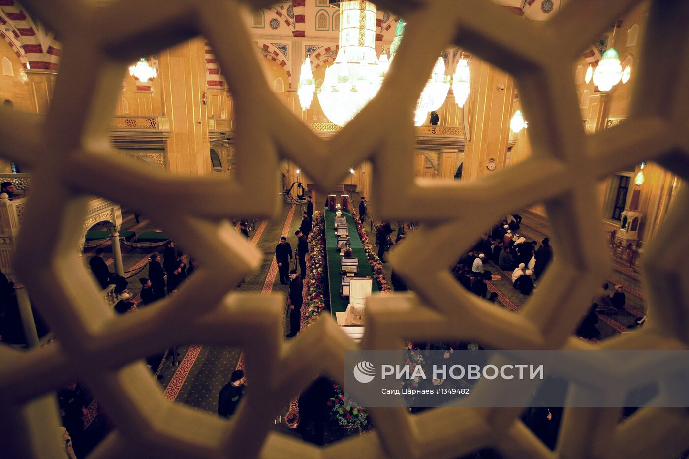 Встреча реликвий пророка Мухаммеда в Грозном