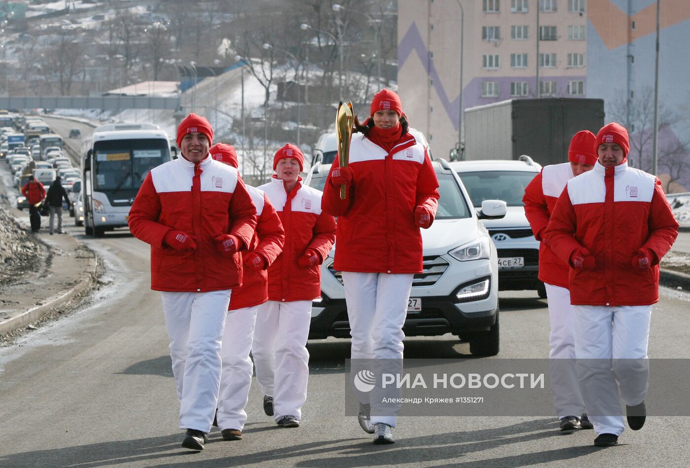 Старт эстафеты Огня XXVII Всемирной летней Универсиады в России