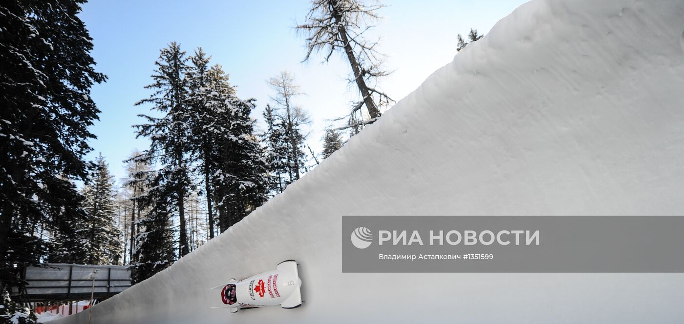 Бобслей и скелетон. Чемпионат мира. Первый день