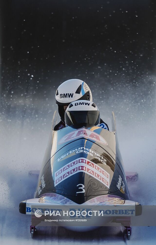 Бобслей и скелетон. Чемпионат мира. Первый день