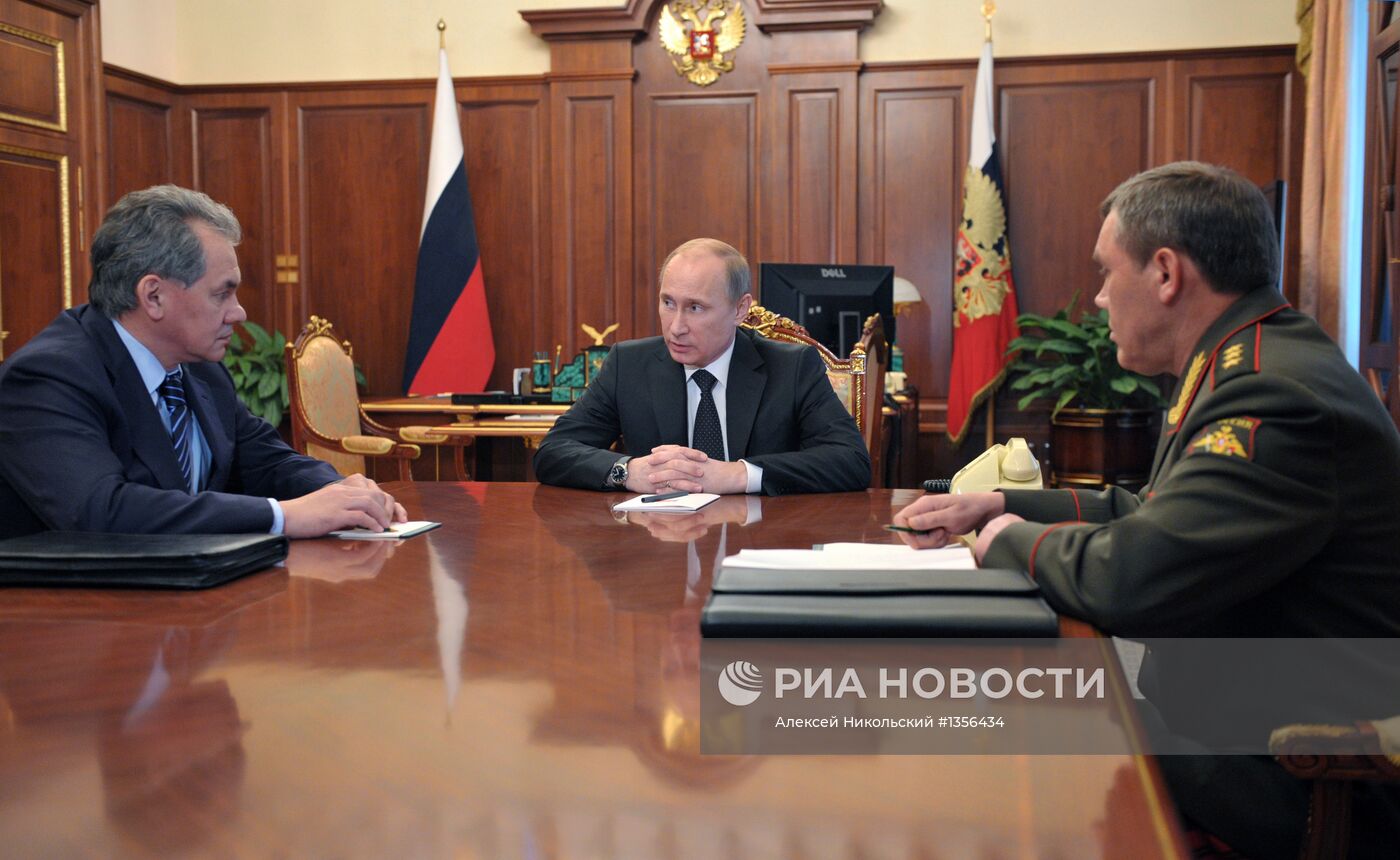 В.Путину представили на утверждение План обороны РФ
