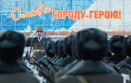 Генеральная репетиция парада к 70-летию Сталинградской битвы