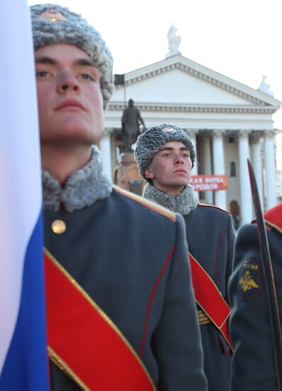 Генеральная репетиция парада к 70-летию Сталинградской битвы