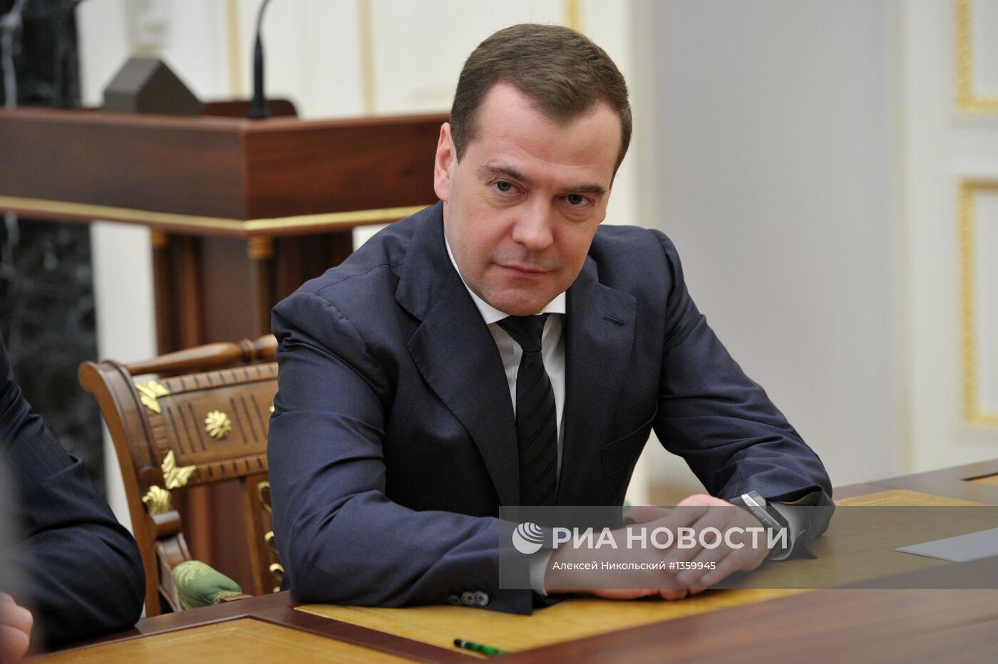 Д.Медведев на заседании Совбеза РФ