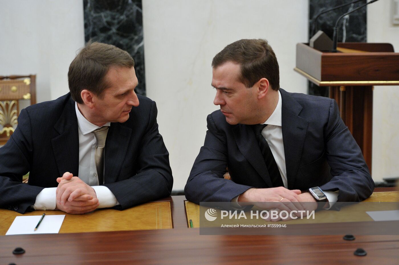 Д.Медведев на заседании Совбеза РФ