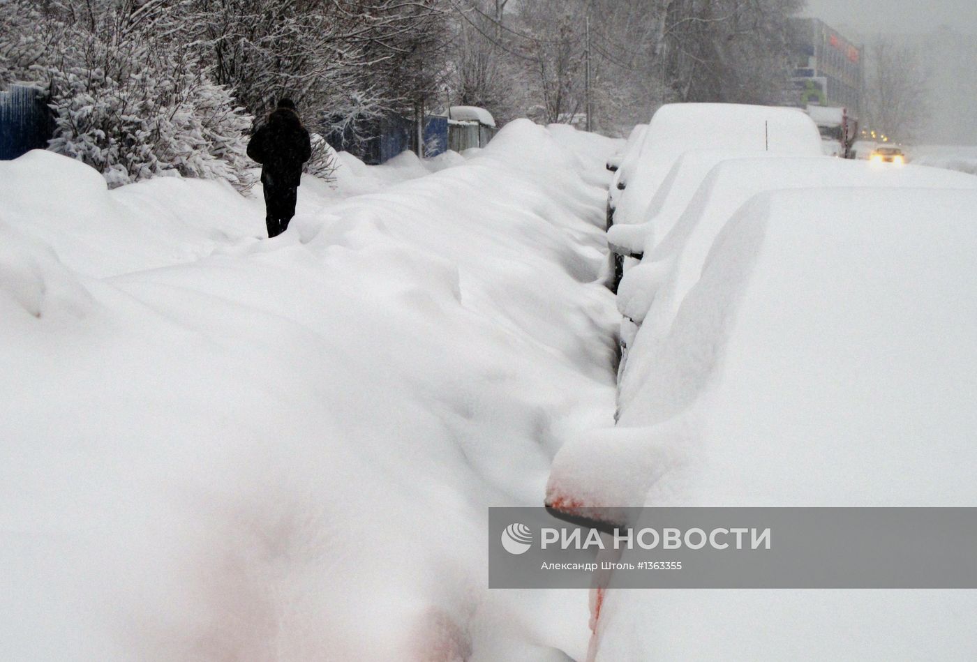 Снегопад в Подмосковье