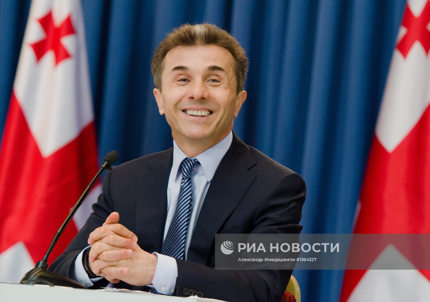 Пресс-конференция премьер-министра Грузии Б.Иванишвили