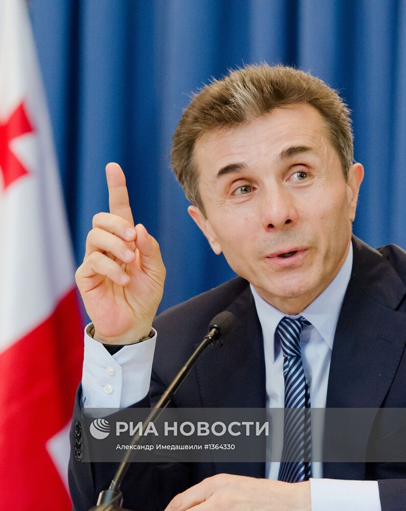 Пресс-конференция премьер-министра Грузии Б.Иванишвили