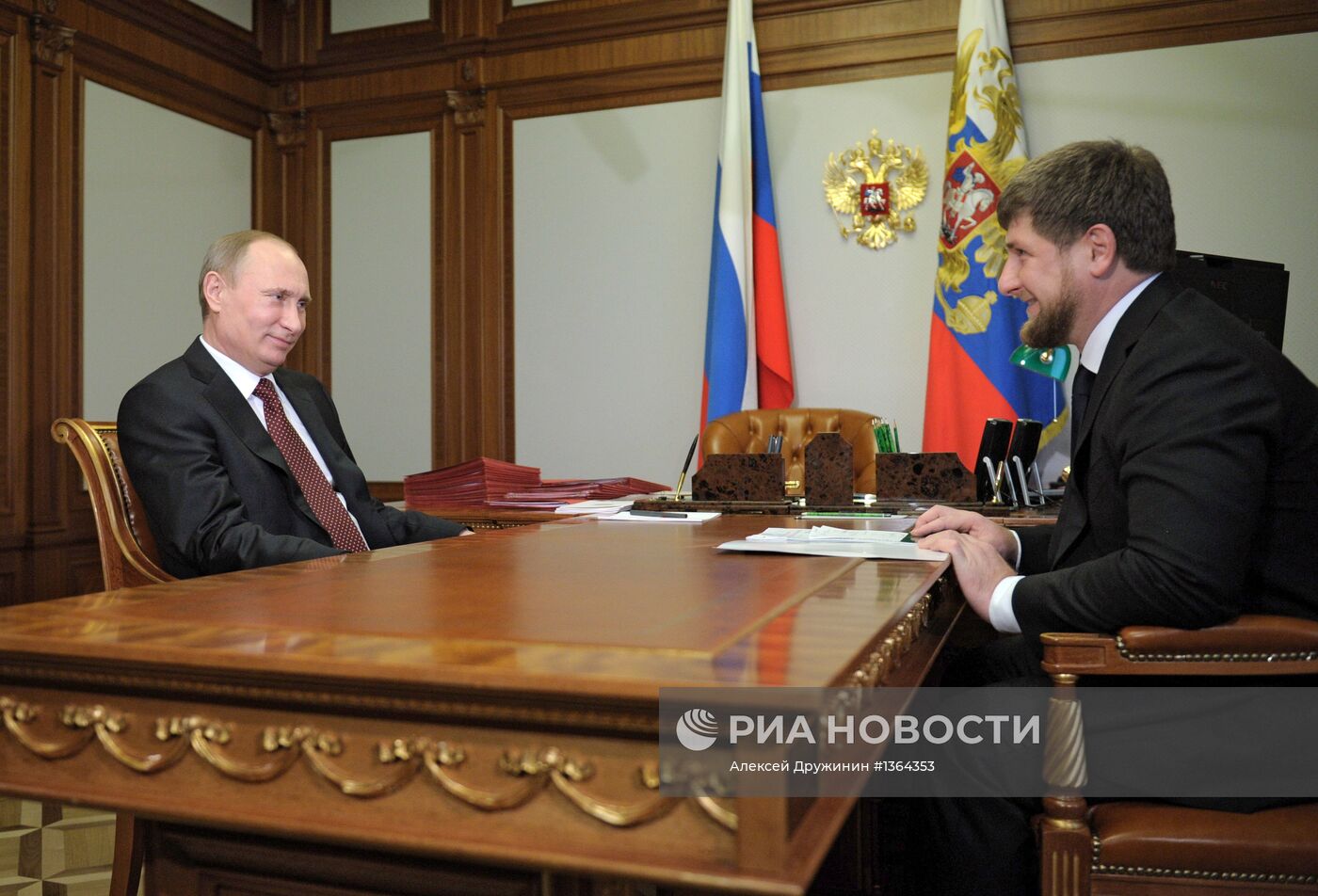 В.Путин встретился в Сочи с Р.Кадыровым