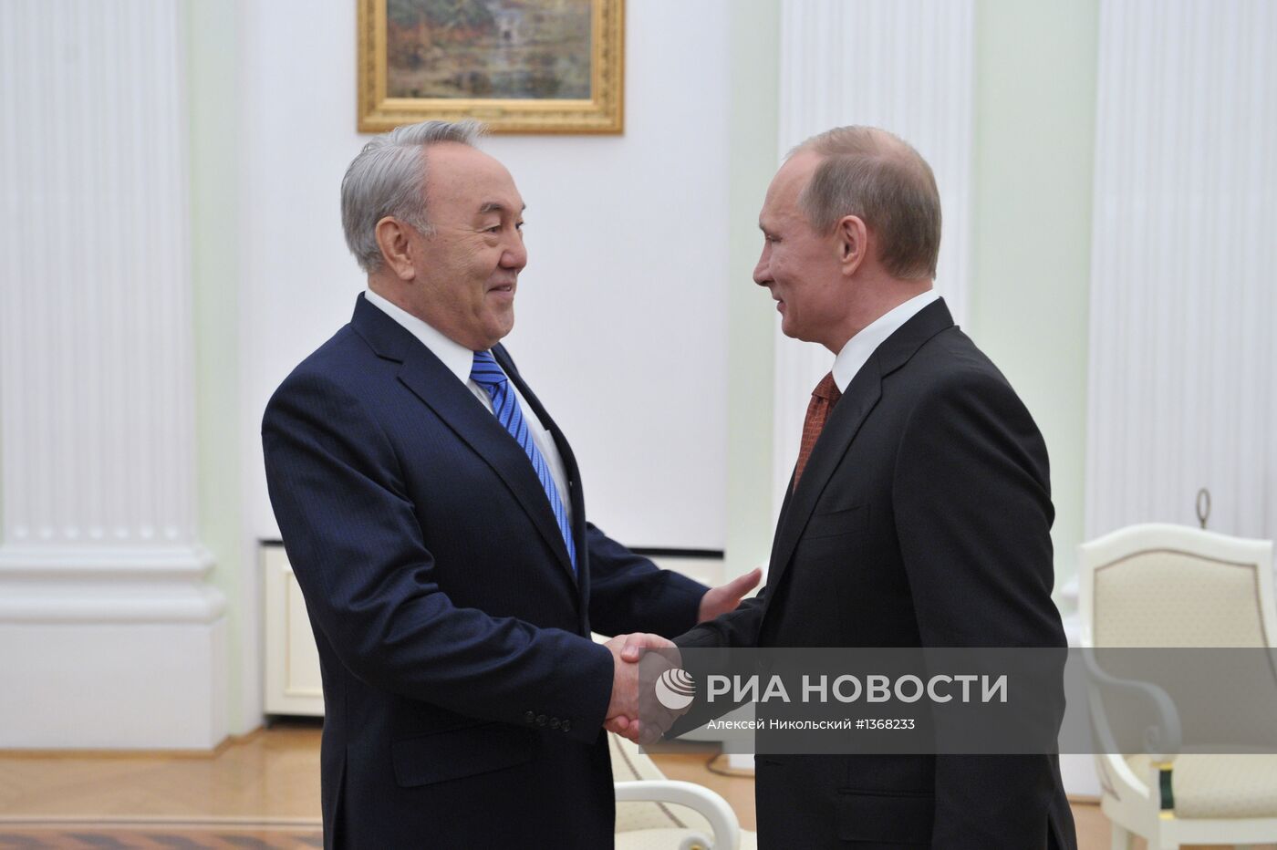 Встреча Владимира Путина и Нурсултана Назарбаева в Кремле