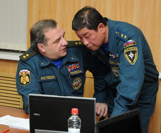 Работа штаба по чрезвычайной ситуации на шахте "Воркутинская"