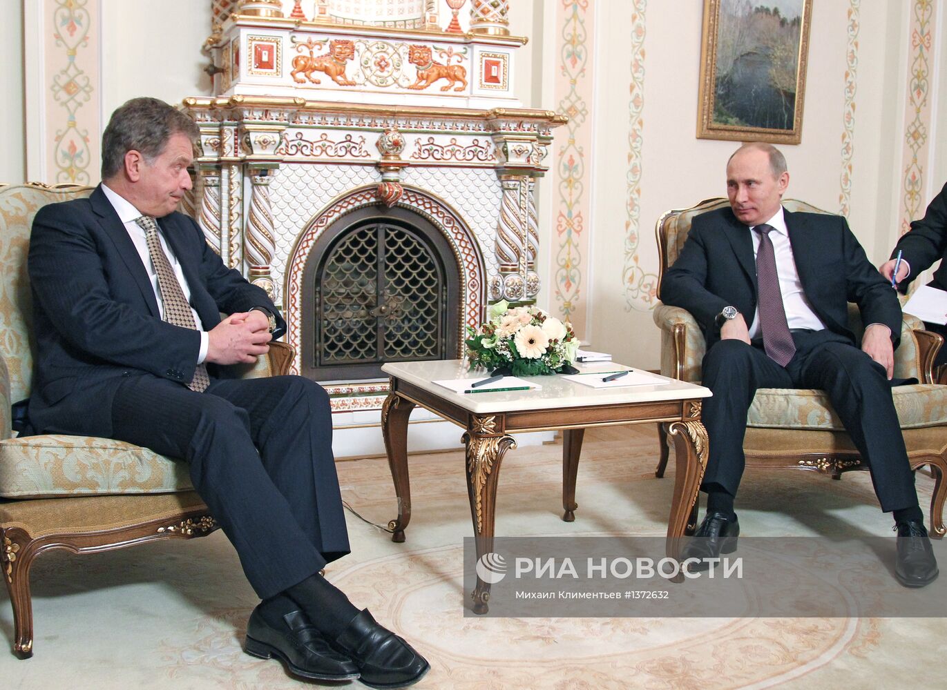 Встреча президента РФ В.Путина с С.Ниинисте в Ново-Огарево