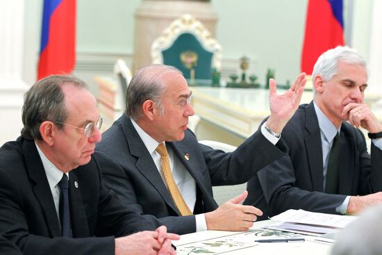 В.Путин провел в Кремле переговоры с А.Гурриа