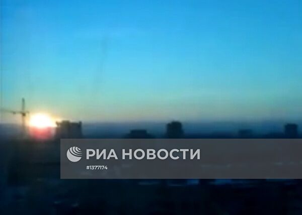 Падение метеорита на Урале