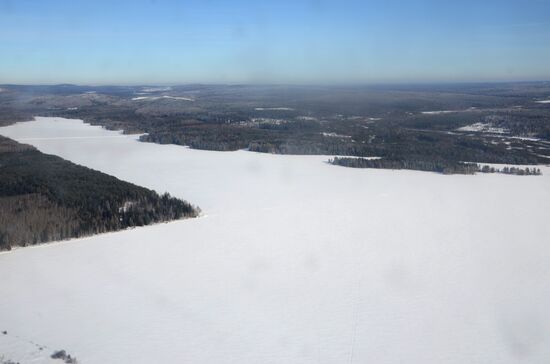 Поиск предположительных мест падения обломков метеорита на Урале