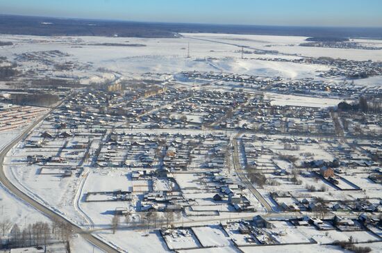 Поиск предположительных мест падения обломков метеорита на Урале