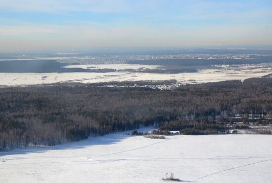 Поиск предположительных мест падения обломков метеорита на Урале