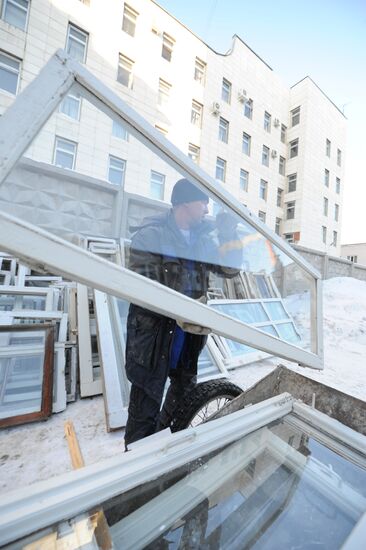 Последствия метеоритного дождя в Челябинске