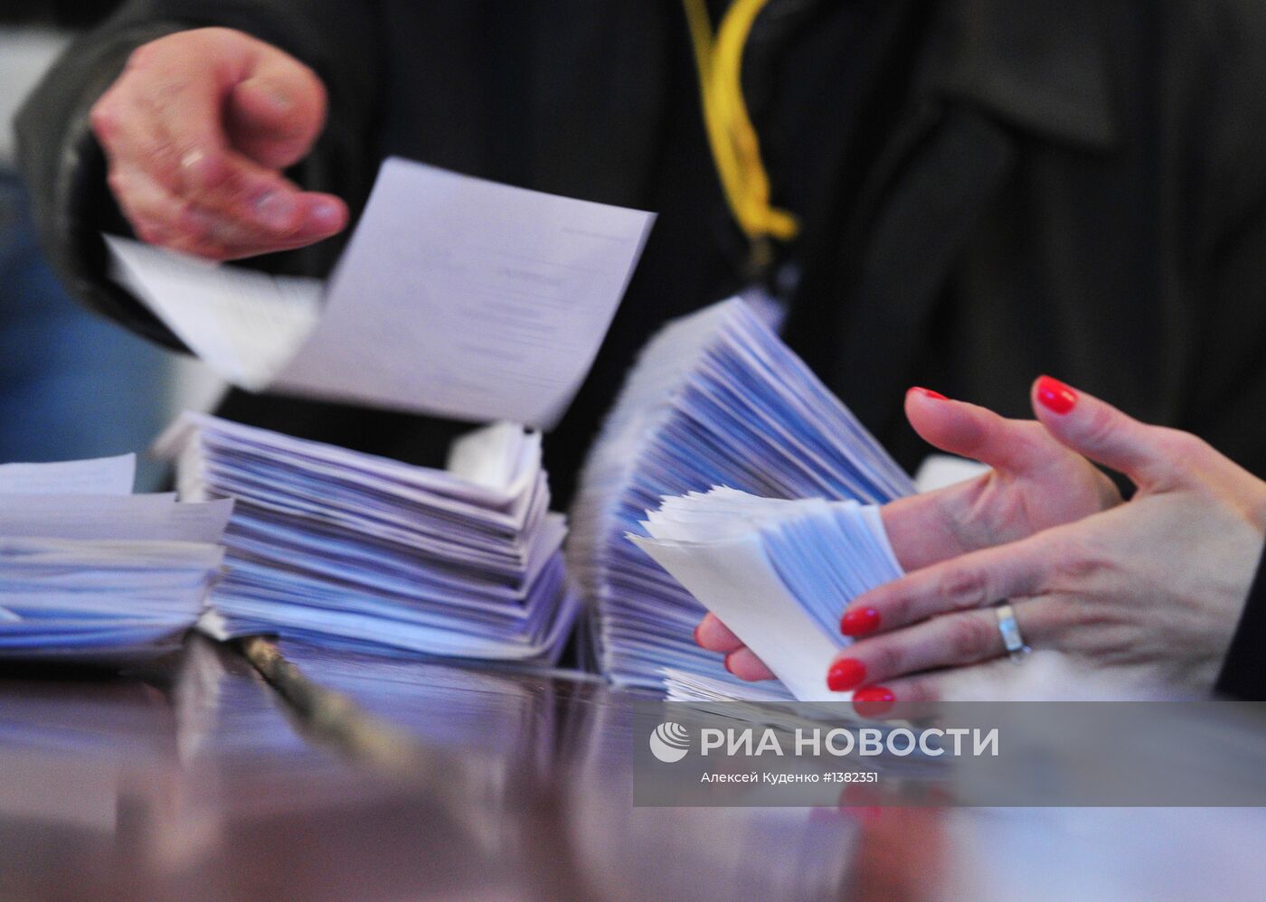 Подсчет голосов на президентских выборах в Армении