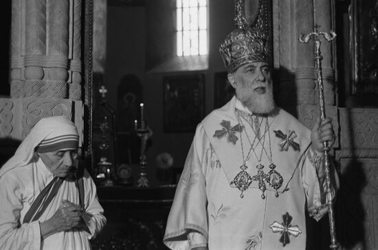 Католикос-Патриарх всея Грузии Илия II и мать Тереза