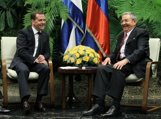 Рабочий визит Д.Медведева на Кубу