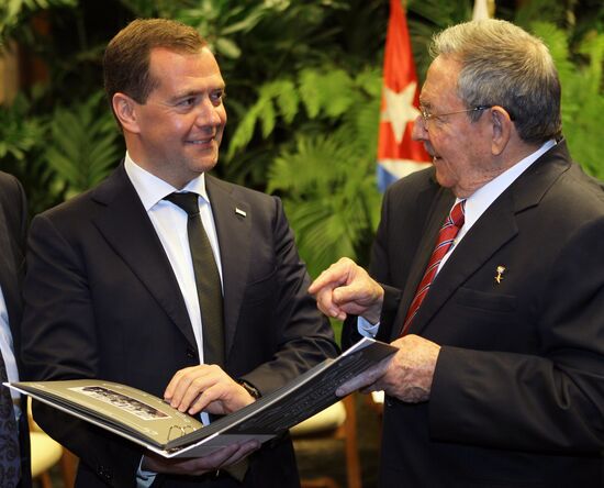 Рабочий визит Д.Медведева на Кубу