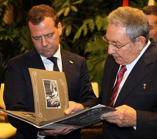 Рабочий визит Д.Медведева на Кубу