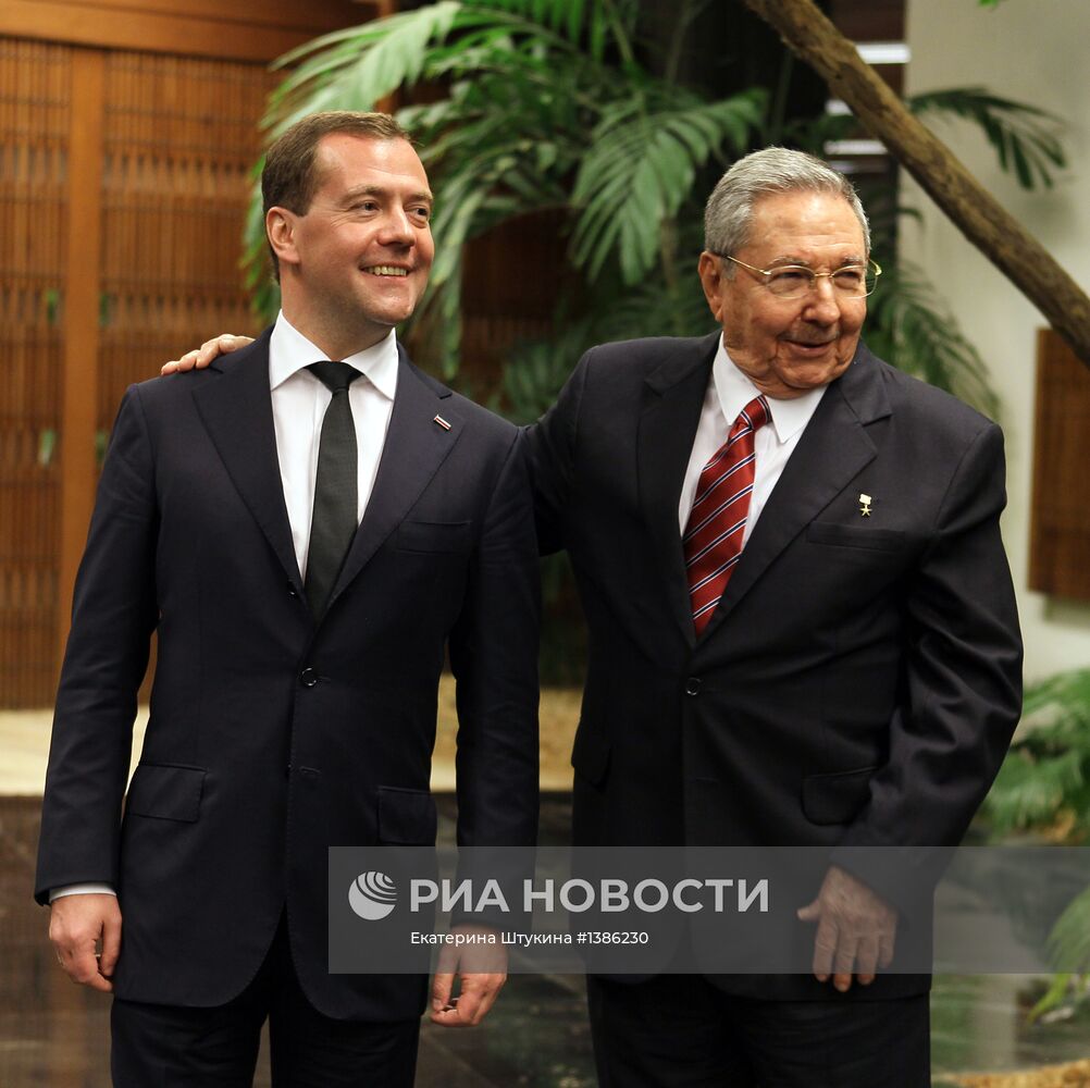 Рабочий визит Д.Медведева на Кубу