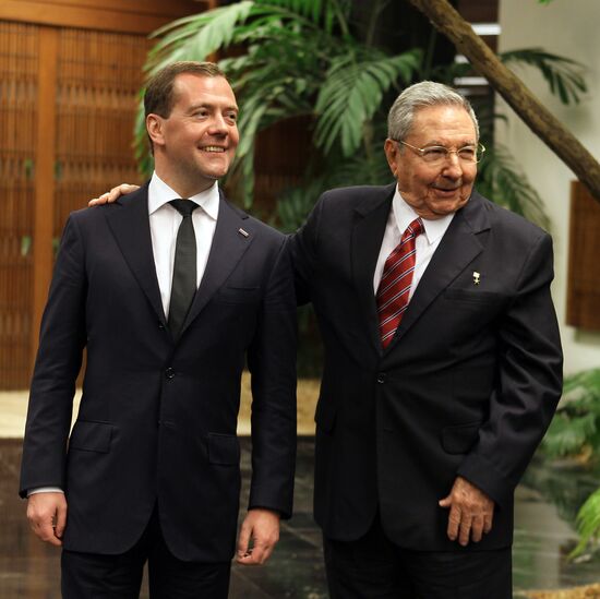 Рабочий визит Д.Медведева на Кубу