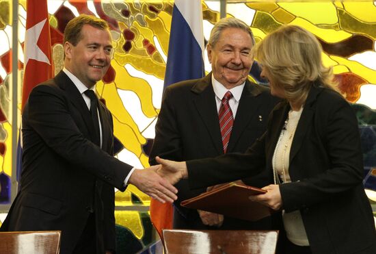 Рабочий визит Д.Медведева на Кубу