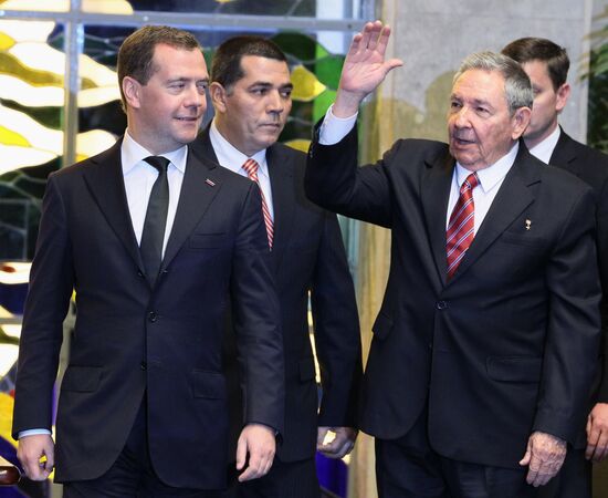 Рабочий визит Д.Медведева на Кубу